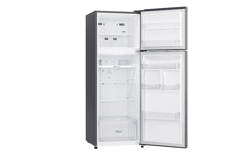 LG 9 قدمًا مكعبًا ، ثلاجة بفريزر علوي ، لون فضي بلاتيني ، تشخيص ذكي ، ضاغط عاكس\t\t\t \t\t\t, LT10CBBDIN