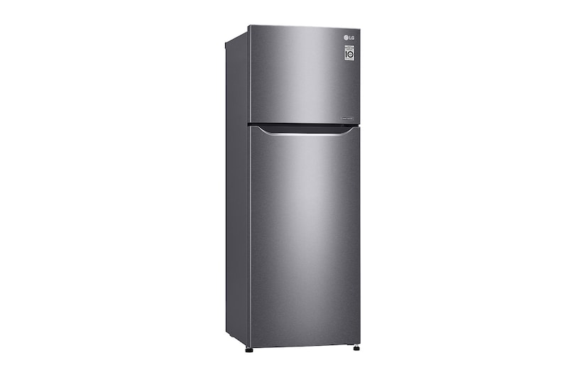 LG 11 قدم مكعب ، ثلاجة بفريزر علوي ، لون جرافيت داكن ، ضاغط عاكس, LT12CBBDIN