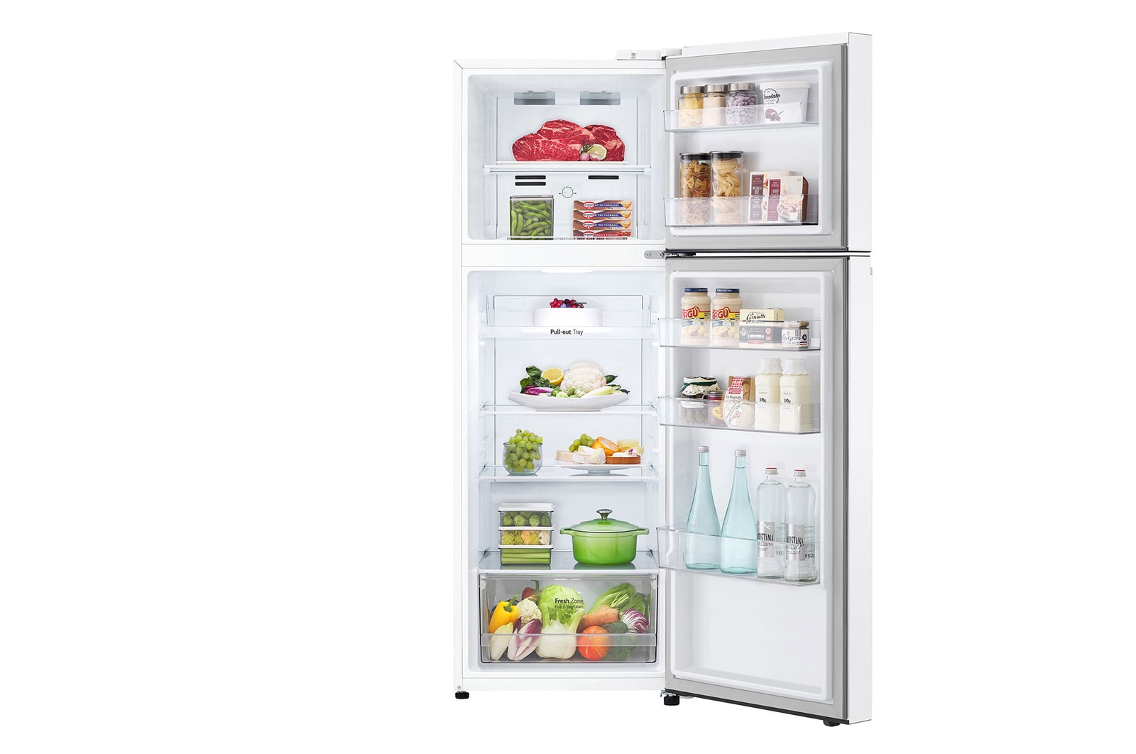 Front open with food view