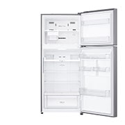 LG 13.9 قدمًا مكعبًا ، ثلاجة بفريزر علوي ، لون فضي بلاتيني ، تدفق هواء متعدد ، ضاغط عاكس ذكي , LT15CBBSLN