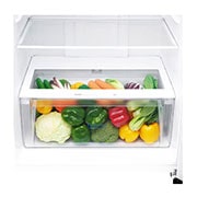 LG 13.9 قدمًا مكعبًا ، ثلاجة بفريزر علوي ، لون أبيض ، تدفق هواء متعدد ، ضاغط عاكس ذكي, LT15CBBWLN