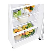 LG 13.9 قدمًا مكعبًا ، ثلاجة بفريزر علوي ، لون أبيض ، تدفق هواء متعدد ، ضاغط عاكس ذكي, LT15CBBWLN