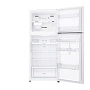 LG 13.9 قدمًا مكعبًا ، ثلاجة بفريزر علوي ، لون أبيض ، تدفق هواء متعدد ، ضاغط عاكس ذكي, LT15CBBWLN