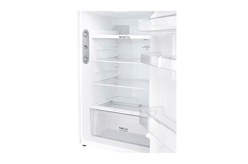 LG 13.9 قدمًا مكعبًا ، ثلاجة بفريزر علوي ، لون أبيض ، تدفق هواء متعدد ، ضاغط عاكس ذكي, LT15CBBWLN