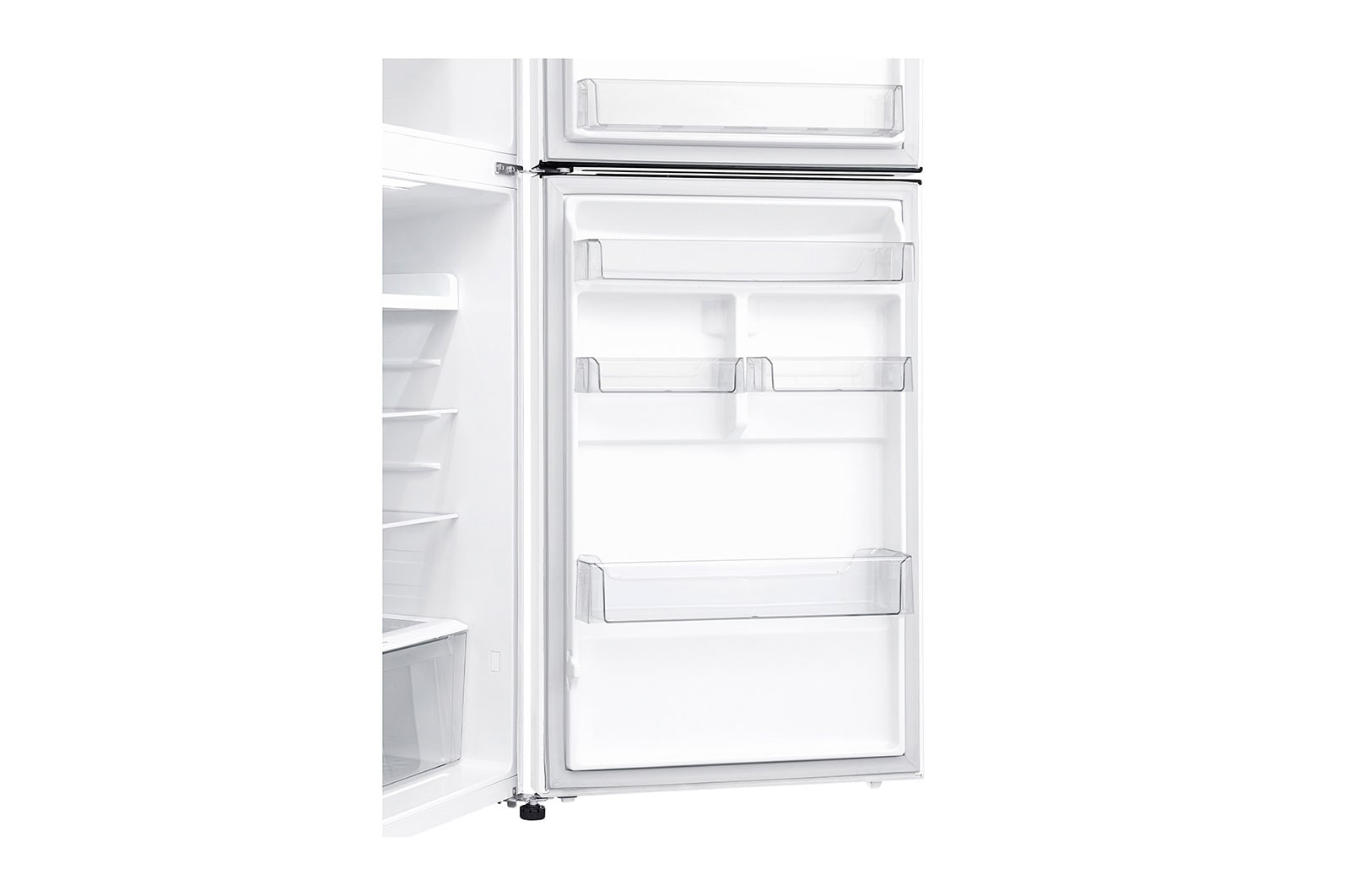 LG 13.9 قدمًا مكعبًا ، ثلاجة بفريزر علوي ، لون أبيض ، تدفق هواء متعدد ، ضاغط عاكس ذكي, LT15CBBWLN