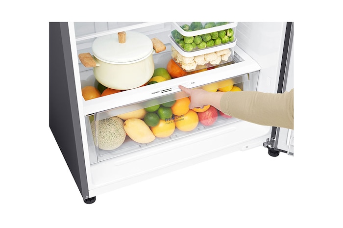 LG ثلاجة بفريزر علوي 19 قدم | Smart Inverter, LT19CBBSIN