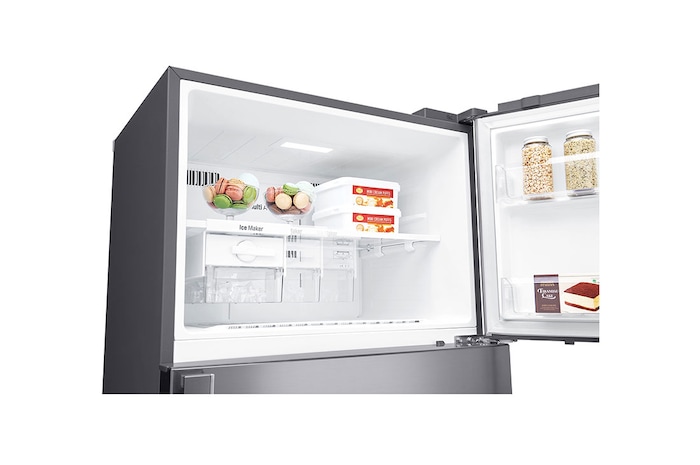 LG ثلاجة بفريزر علوي 19 قدم | Smart Inverter, LT19CBBSIN