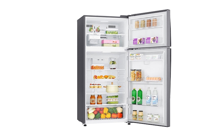 LG ثلاجة بفريزر علوي 19 قدم | Smart Inverter, LT19CBBSIN