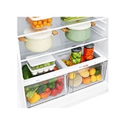 LG ثلاجة | علوي| 18 قدم | LinearCooling | Inverter| DoorCooling⁺™ | إضاءة LED, LT19CBBWIN