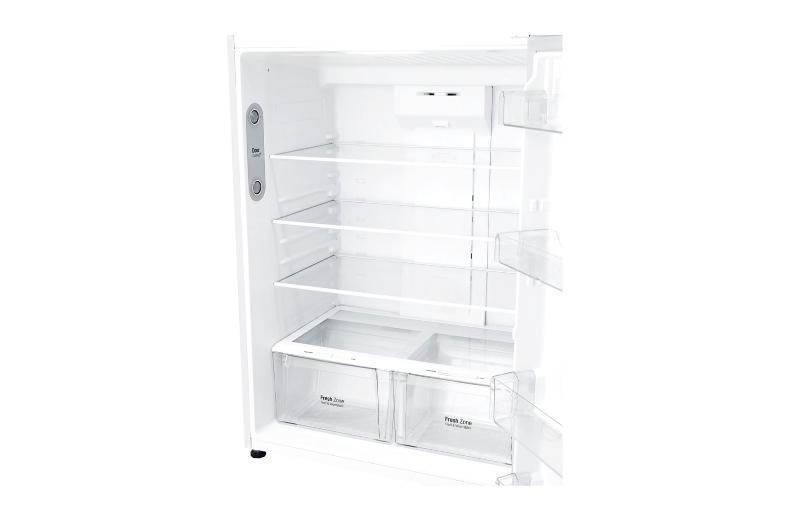 LG ثلاجة | علوي| 18 قدم | LinearCooling | Inverter| DoorCooling⁺™ | إضاءة LED, LT19CBBWIN