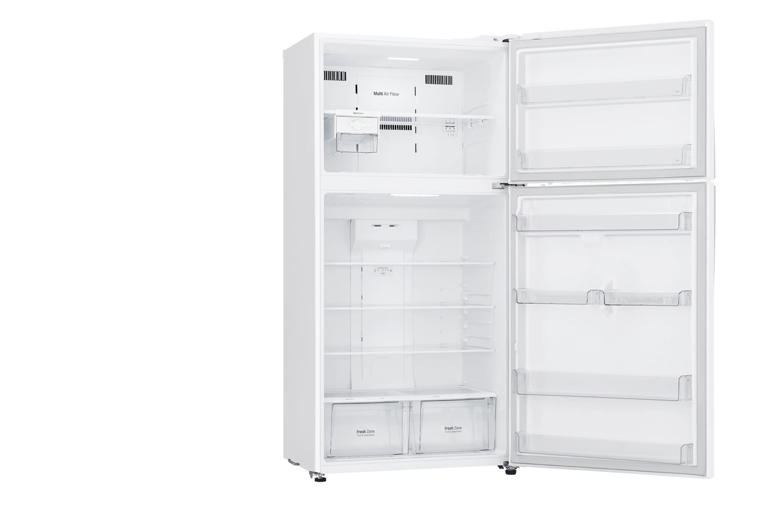 LG ثلاجة | علوي| 18 قدم | LinearCooling | Inverter| DoorCooling⁺™ | إضاءة LED, LT19CBBWIN