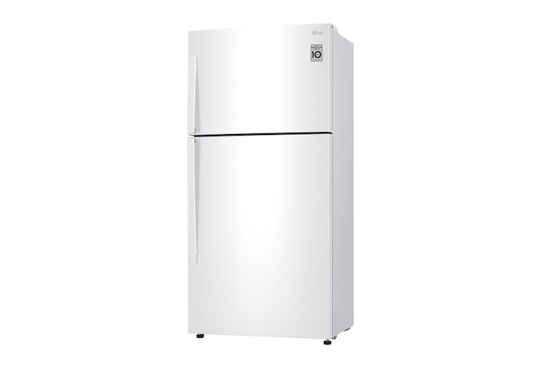 LG ثلاجة | علوي| 18 قدم | LinearCooling | Inverter| DoorCooling⁺™ | إضاءة LED, LT19CBBWIN