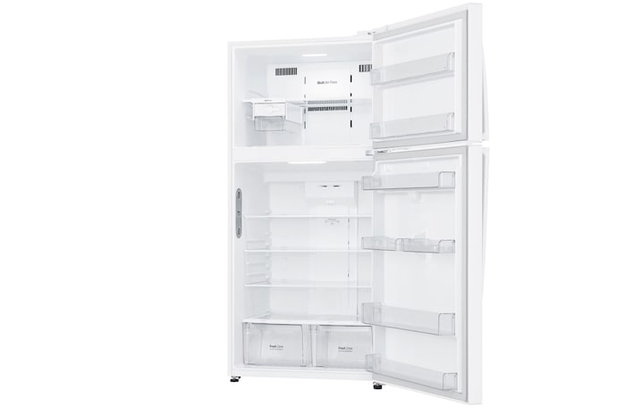 LG ثلاجة | علوي| 18 قدم | LinearCooling | Inverter| DoorCooling⁺™ | إضاءة LED, LT19CBBWIN