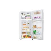 LG 18 قدم، ثلاجة بفريزر علوي، أبيض، تدفق هواء متعدد، موفر للطاقة، ضاغط خطي عاكس, LT19CBBWLN