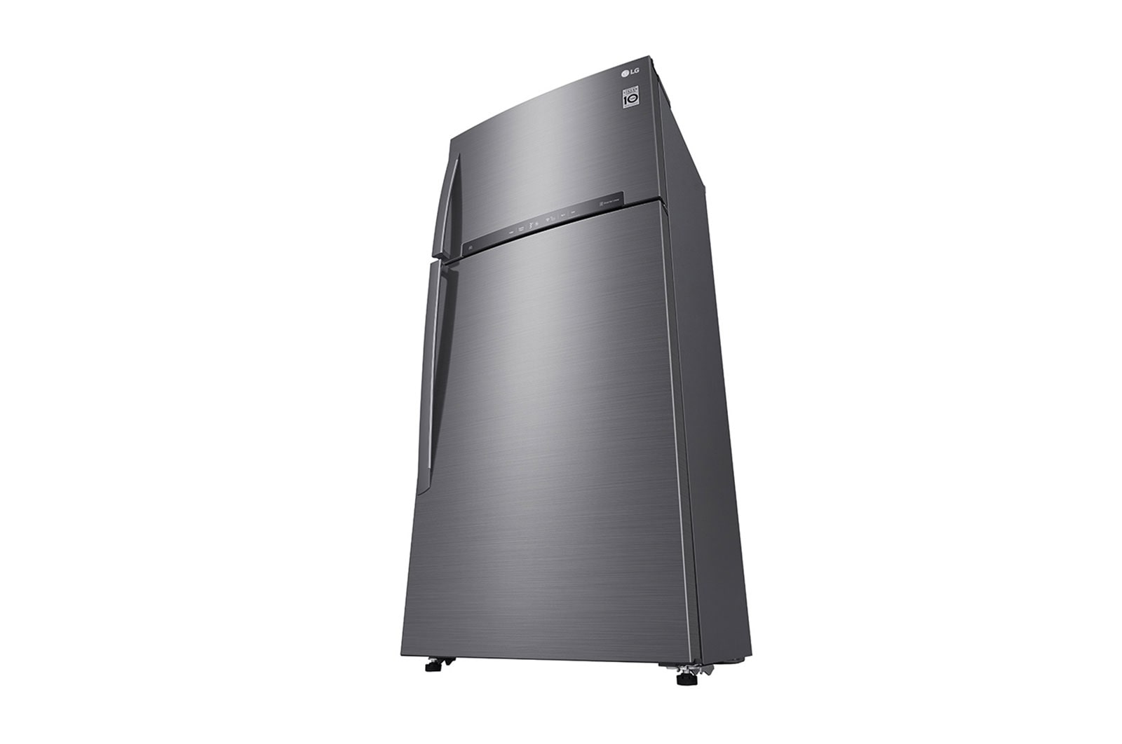 LG 17.9 قدمًا مكعبًا ، ثلاجة بفريزر علوي ، لون فضي بلاتيني ، تكنولوجيا ThinQ (wifi) ، تدفق هواء متعدد ، ضاغط خطي عاكس موفر للطاقة, LT19HBHSLN