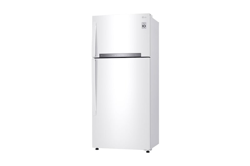 LG 17.9 قدمًا مكعبًا ، ثلاجة بفريزر علوي ، لون أبيض ، تكنولوجيا ThinQ (wifi) ، تدفق هواء متعدد ، ضاغط خطي عاكس موفر للطاقة, LT19HBHWLN