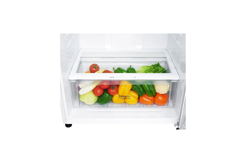 LG 17.9 قدمًا مكعبًا ، ثلاجة بفريزر علوي ، لون أبيض ، تكنولوجيا ThinQ (wifi) ، تدفق هواء متعدد ، ضاغط خطي عاكس موفر للطاقة, LT19HBHWLN