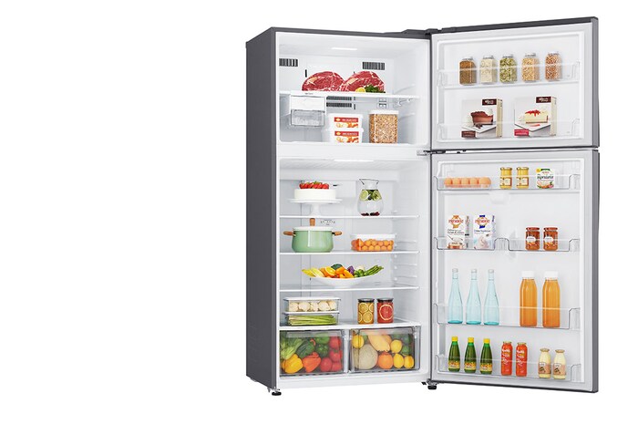 side door open view with food