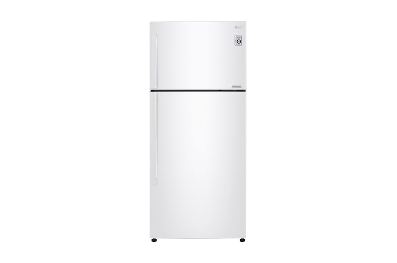 LG 20.9 قدمًا مكعبًا ، ثلاجة بفريزر علوي ، لون أبيض ، تدفق هواء متعدد ، ضاغط خطي عاكس موفر للطاقة, LT22CBBWLN