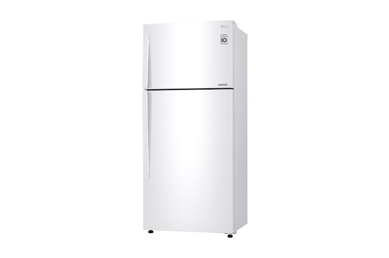 LG 20.9 قدمًا مكعبًا ، ثلاجة بفريزر علوي ، لون أبيض ، تدفق هواء متعدد ، ضاغط خطي عاكس موفر للطاقة, LT22CBBWLN