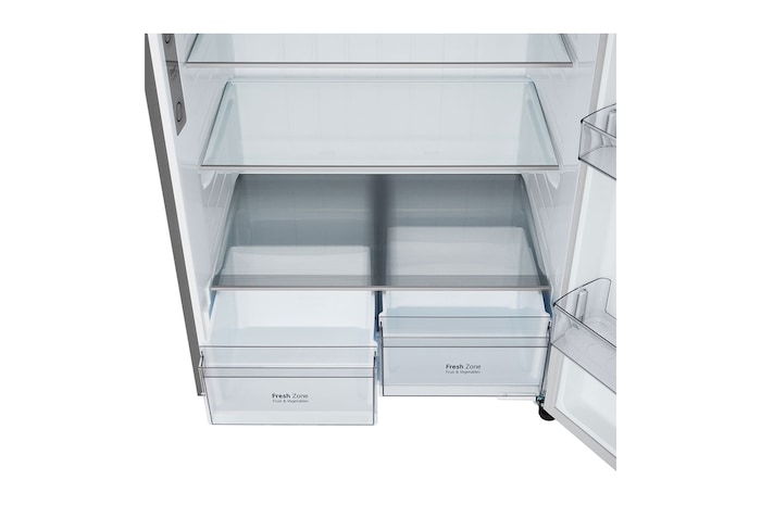 صورة للجانب الأيمن مفتوحًا وبه طعام مُخزَّن