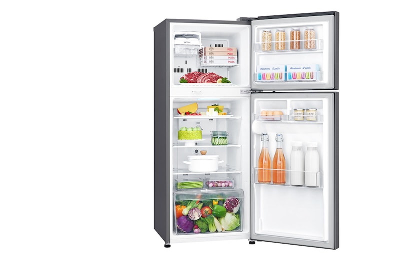 right side open view with food