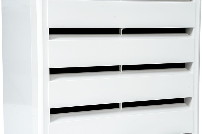 top duct open side view