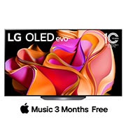 صورة أمامية لـ تلفزيون LG OLED evo CS3 الذكي مقاس 65 بوصة بدقة 4K لعام 2023 OLED65CS3VA