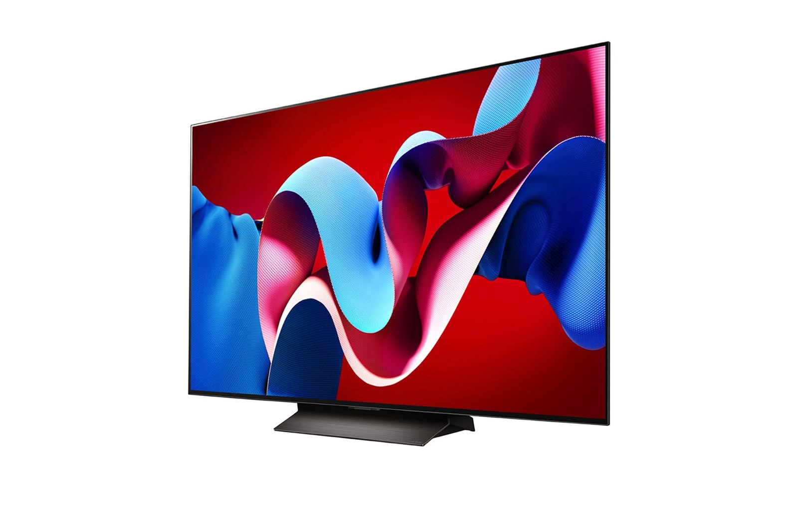 صورة جانبية مائلة لليسار لتلفزيون LG OLED evo TV،‏ OLED C4