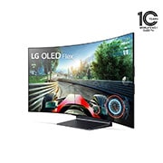 LG إل جي أوليد Flex ٤٢ بوصة 4K تلفاز ذكي، شاشة بتصميم قابل للثني، معالج a9 Gen5 للذكاء الإصطناعي., 42LX3Q6LA