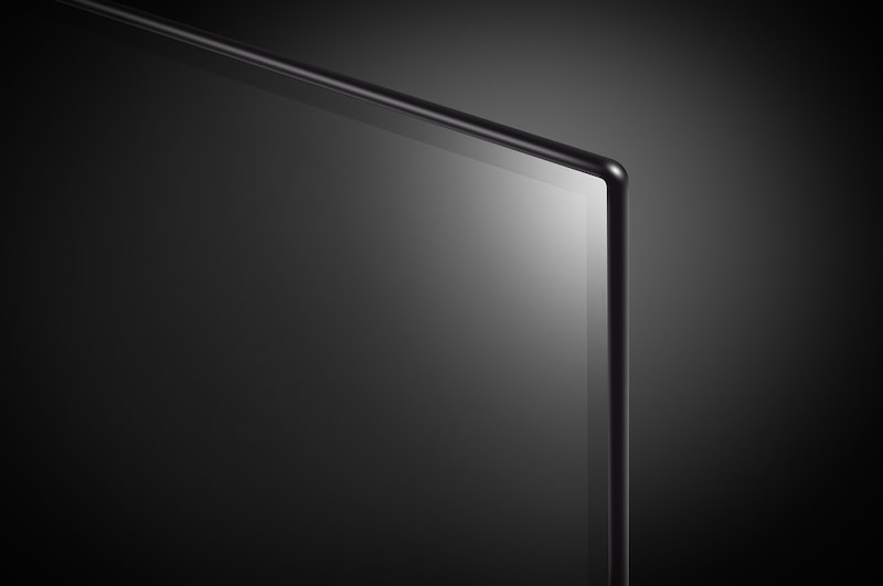 صورة مقربة لتلفزيون LG OLED TV،‏ OLED B4 تظهر الحافة العلوية