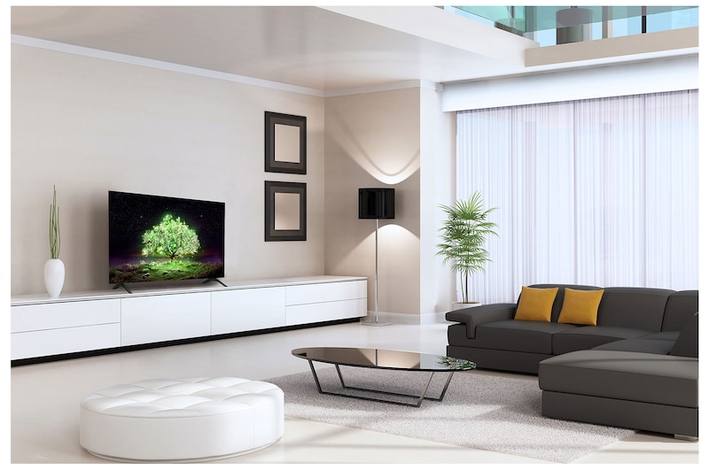 LG تلفزيون OLED مقاس 65 بوصة بدقة 4K من السلسلة A1 من إل جي، تلفزيون OLED ذاتي الإضاءة، معالج a7 من الجيل الرابع يعمل بالذكاء الاصطناعي بدقة 4K، لون أسود مثالي وألوان مثالية, OLED65A1PVA