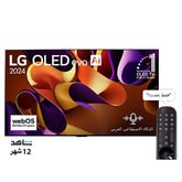 تلفزيون LG OLED evo AI G4 4K الذكي مقاس 83 بوصة المدعوم بجهاز التحكم AI Magic remote وتكنولوجيا الصوت Dolby Vision وواجهة webOS24 طراز  عام (2024)