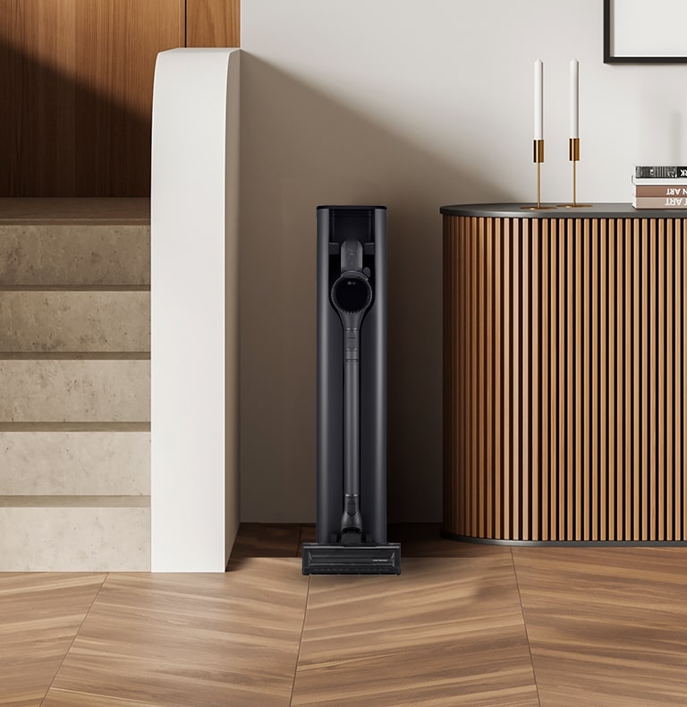 LG CordZero™ A9Kompressor، محطة شحن ذاتية التفريغ، مكنسة كهربائية يدوية