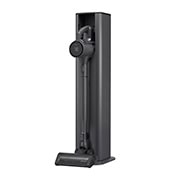صورة أمامية لـ LG CordZero™ A9Kompressor، محطة شحن ذاتية التفريغ، مكنسة كهربائية يدوية A9X-ULTRA