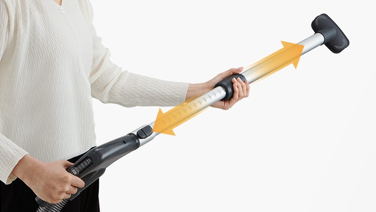 تُظهر هذه الصورة أن الأنبوب التلسكوبي مريح للاستخدام لأنه قابل لتعديل الطول.