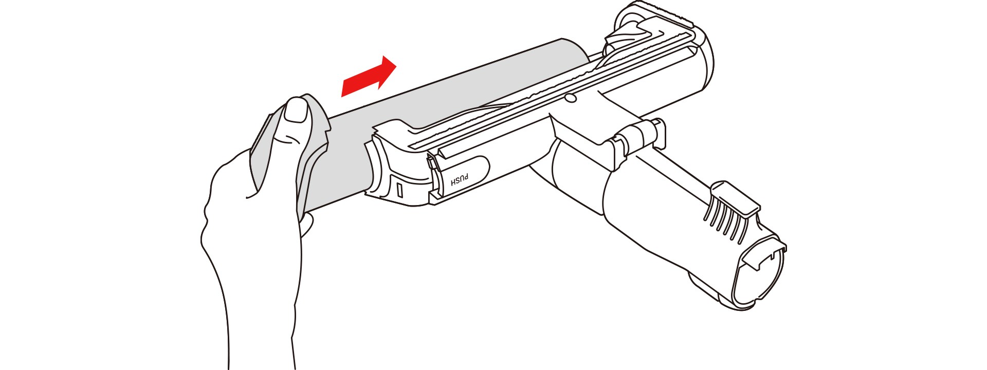 أعيدي الفرشاة إلى الفوهة حتى تستقر في مكانها