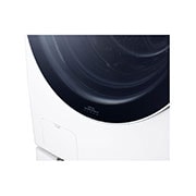 LG ذات تحميل أمامي سعة 15 كجم | ™SmartThinQ | باب من الزجاج المقوى, WF1510WHT