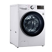 LG ذات تحميل أمامي سعة 15 كجم | ™SmartThinQ | باب من الزجاج المقوى, WF1510WHT