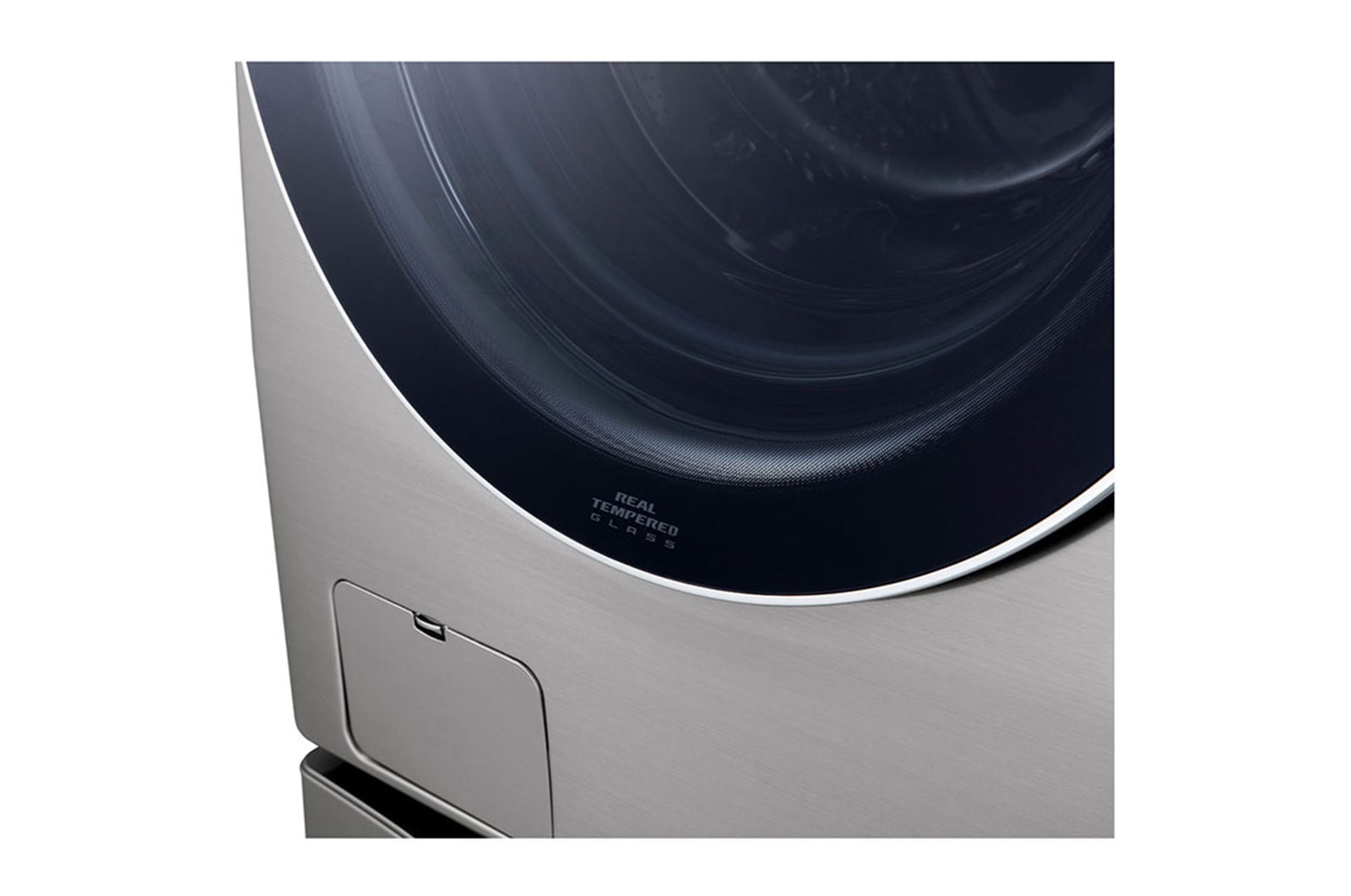 LG ذات تحميل أمامي سعة 15 كجم | ™SmartThinQ | باب من الزجاج المقوى , WF1510XMT