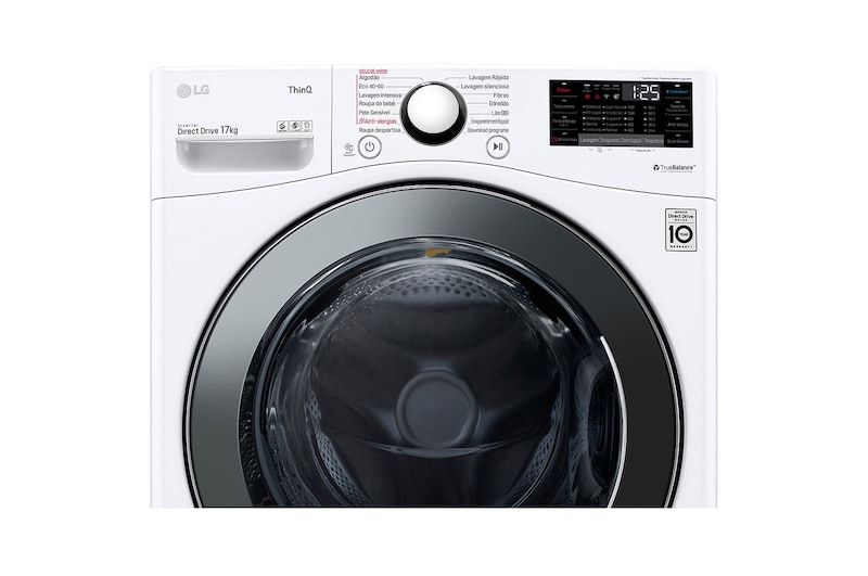 LG باب أمامي | سعة 17 كجم | Steam | إضافة ملابس, WF1711WHT