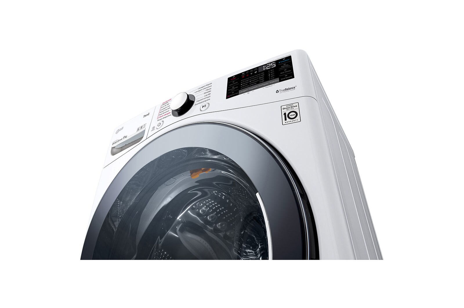 LG باب أمامي | سعة 17 كجم | Steam | إضافة ملابس, WF1711WHT