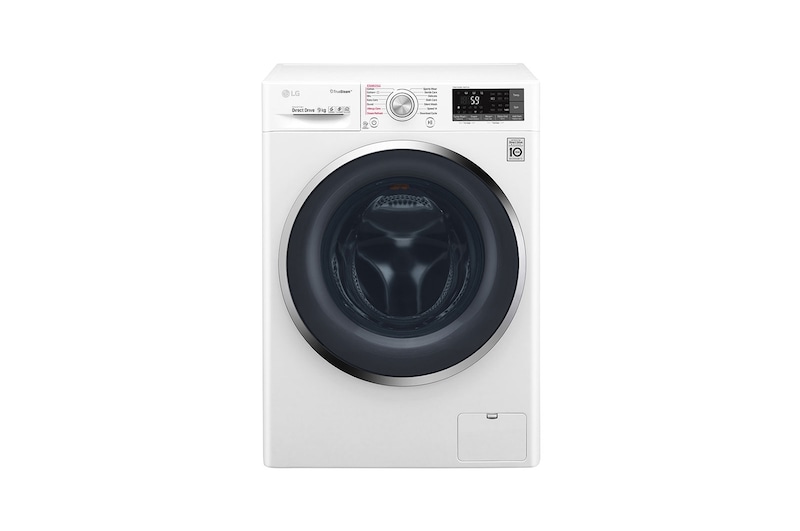 LG إل جي التحميل الأمامي 9 كغ أبيض تيربو واش, WFS0914WH