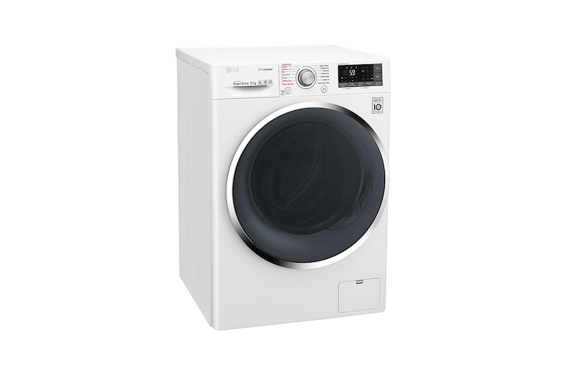 LG إل جي التحميل الأمامي 9 كغ أبيض تيربو واش, WFS0914WH