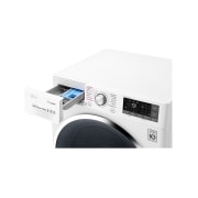 LG إل جي التحميل الأمامي 9 كغ أبيض تيربو واش, WFS0914WH