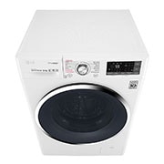 LG غسالة بباب أمامي سعة 9 كجم، بلون أبيض، تدعم تطبيق SmartThinQ (عبر اتصال Wi-Fi), TurboWash™, WFS0914WHN