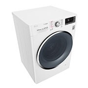 LG غسالة بباب أمامي سعة 9 كجم، بلون أبيض، تدعم تطبيق SmartThinQ (عبر اتصال Wi-Fi), TurboWash™, WFS0914WHN