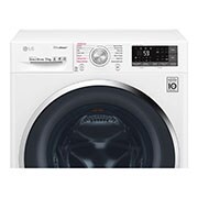 LG غسالة بباب أمامي سعة 9 كجم، بلون أبيض، تدعم تطبيق SmartThinQ (عبر اتصال Wi-Fi), TurboWash™, WFS0914WHN