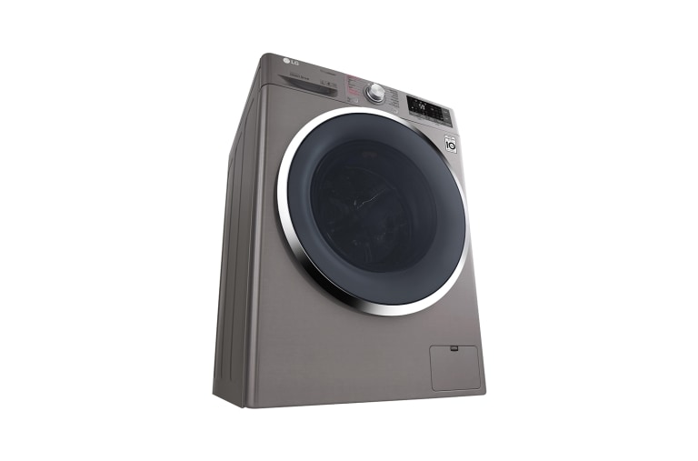 LG إل جي التحميل الأمامي 9 كغ فضي تيربو واش, WFS0914XM