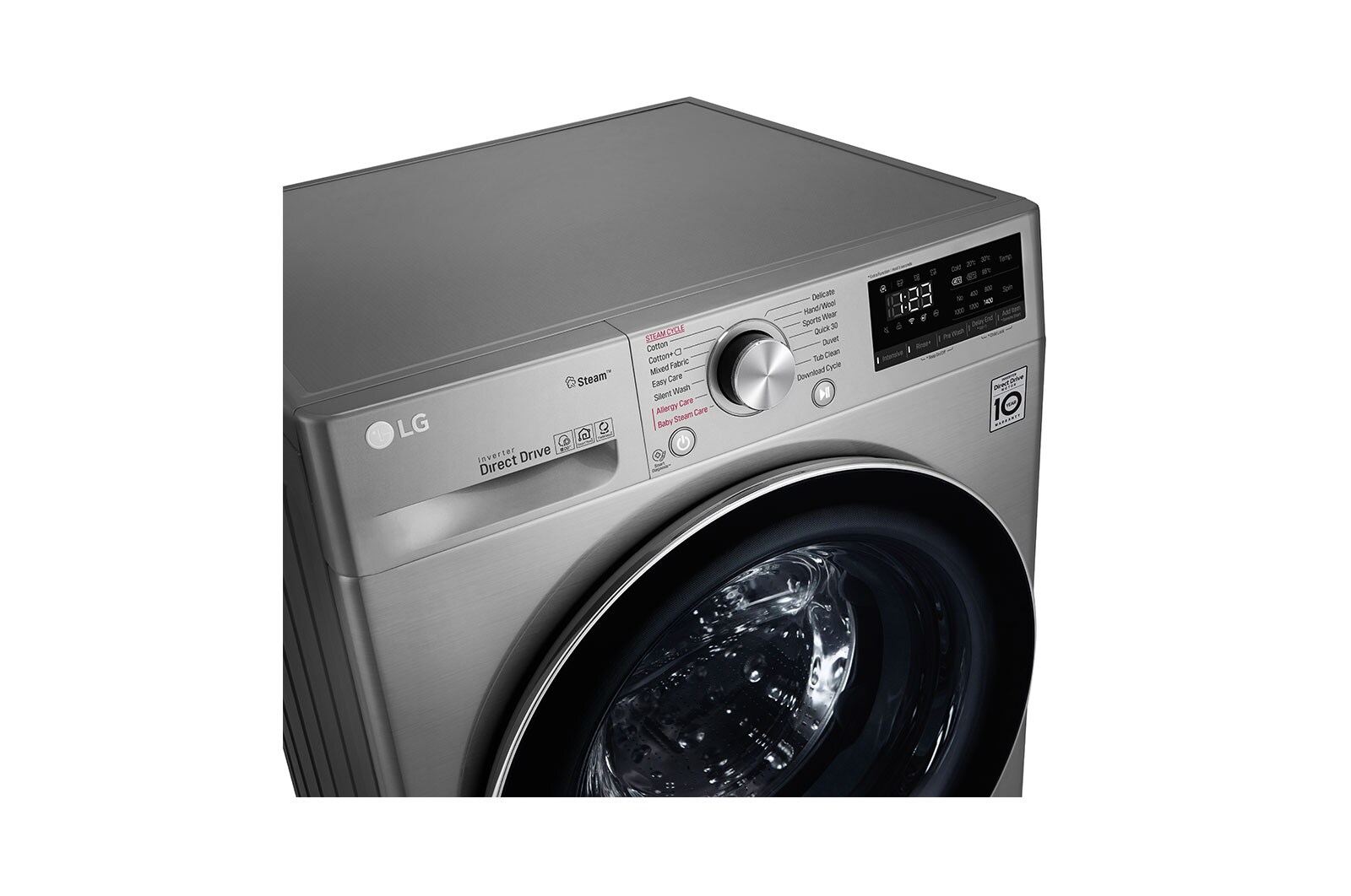 LG غسالة سعة 9 كجم ذات تحميل أمامي مع AI DD™‎، لون VCM , WFV0914XM